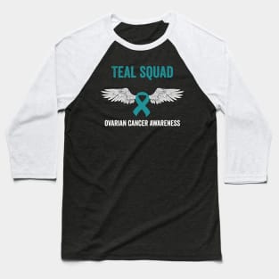 ovarian cancer teal ribbon awareness month Baseball T-Shirt